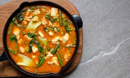 Quick Yellow Fish Curry With Rice Noodles